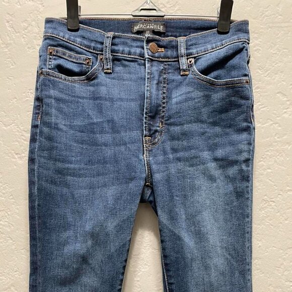 J. Crew 9" high-rise skinny jean in classic blue wash size 27 - Picture 4 of 7